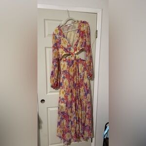 Astr Multicolor Floral Long Sleeve Dress